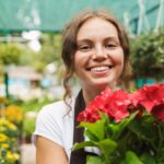 Work in flowers’ greenhouse